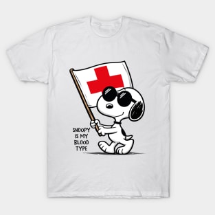 Snoopy is My Blood Type Gen Z T-Shirt